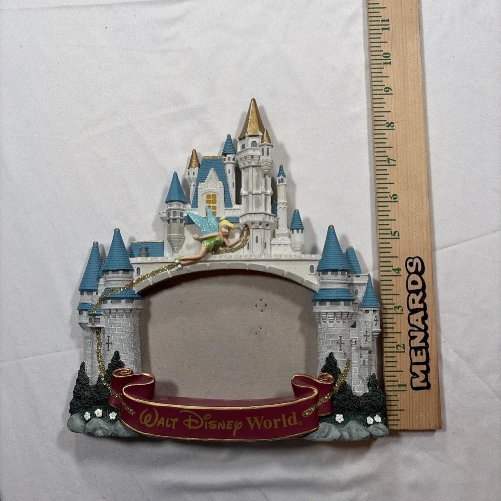 Disney World Castle Tinker Bell Picture Frame Photo Frame Decor